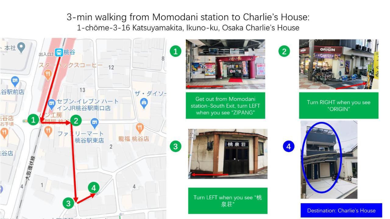 Charlie'S House Apartment Osaka Luaran gambar